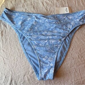 Women’s Hollister Swim Bottoms Curvy Size Large Crossover Waist Swimsuit Bottom